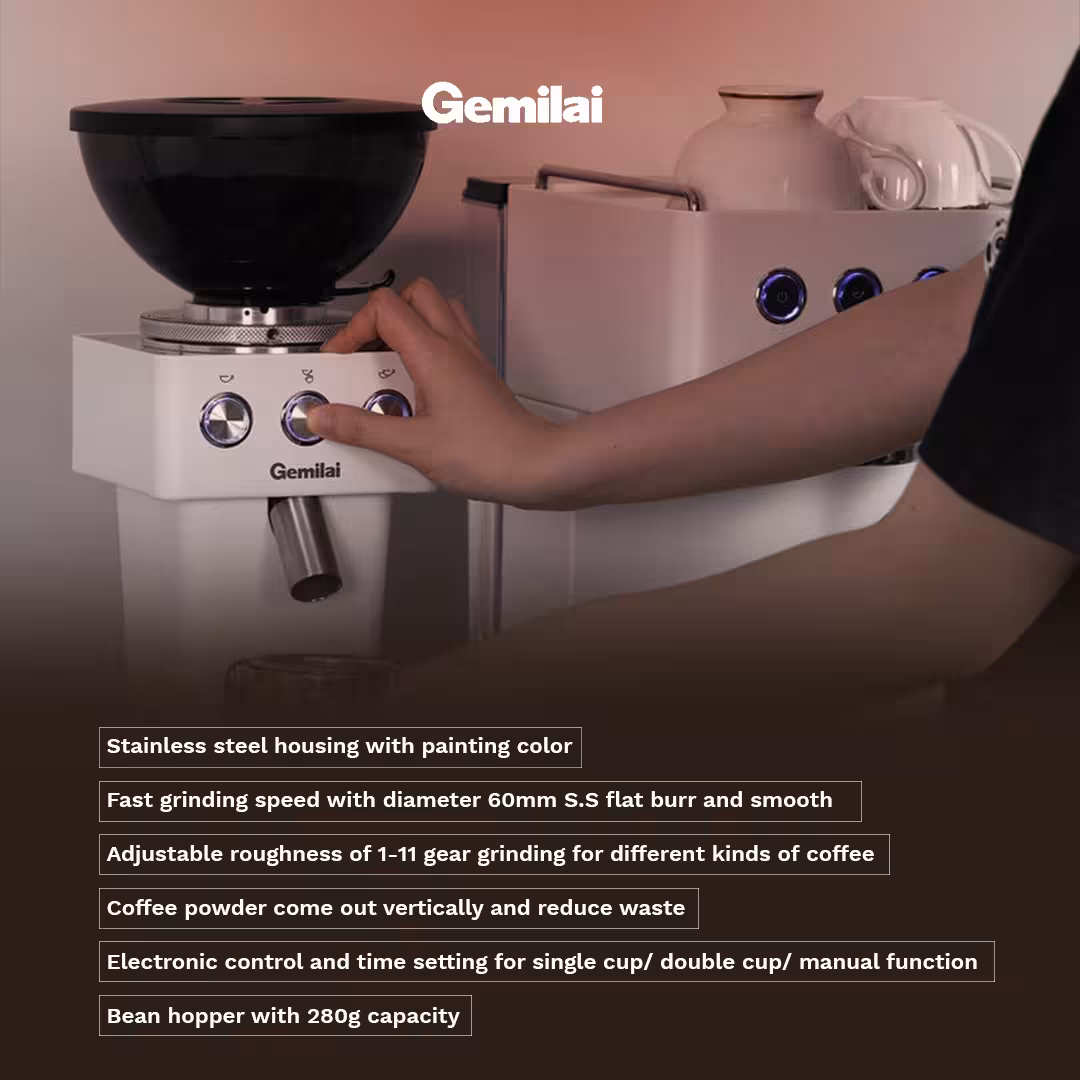 Gemilai G9015A Professional Coffee Grinder - Image 3